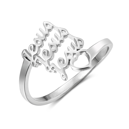 Personalised Family Name Ring Custom 3 Names Best Gift For Women-Jessemade AU