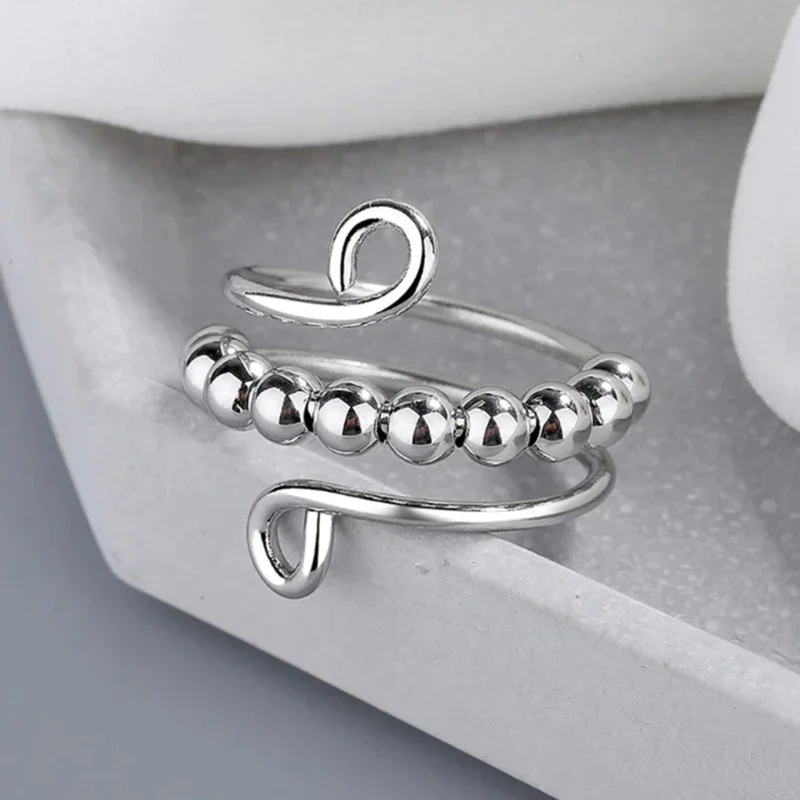 For Daughter - Drive Away Your Anxiety Layer Beads Fidget Ring-Jessemade AU