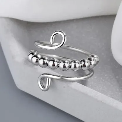 For Daughter - Drive Away Your Anxiety Layer Beads Fidget Ring-Jessemade AU