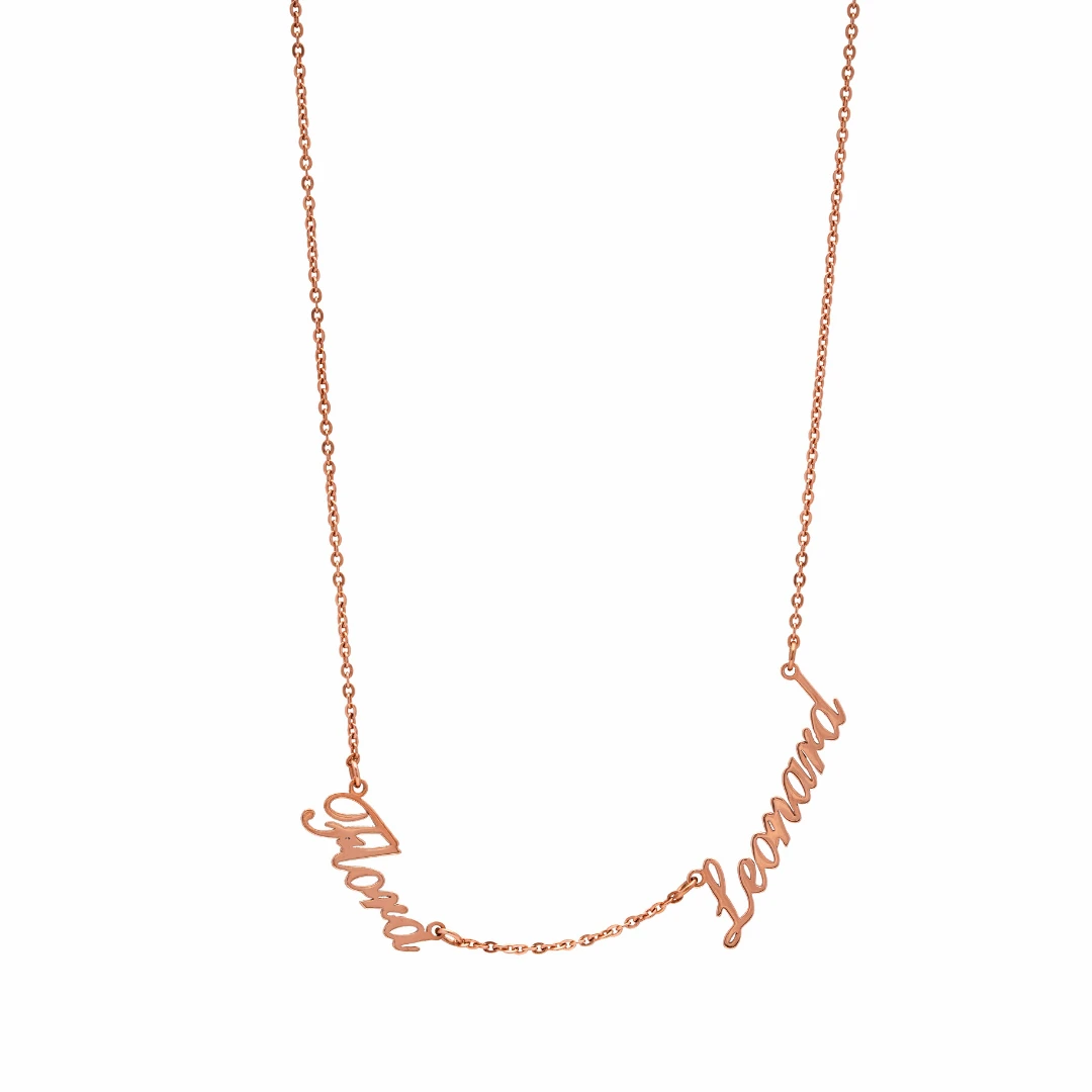 Personalised Necklace Custom 2 Name Necklace Gift For Men-Jessemade AU