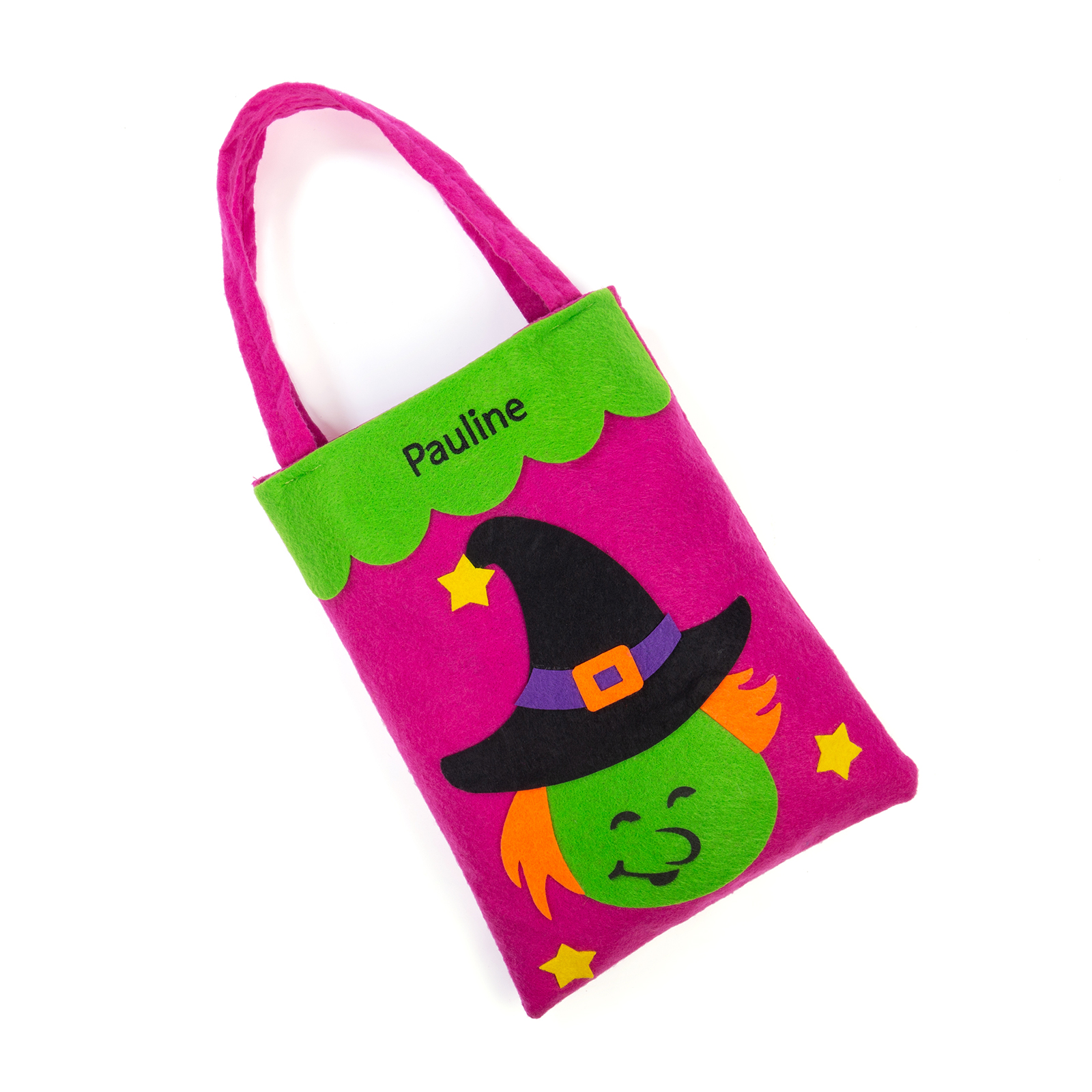 Personalised Halloween Tote Bags Custom 1 Name Tote Bag Halloween Candy Bag for Kids-Jessemade AU