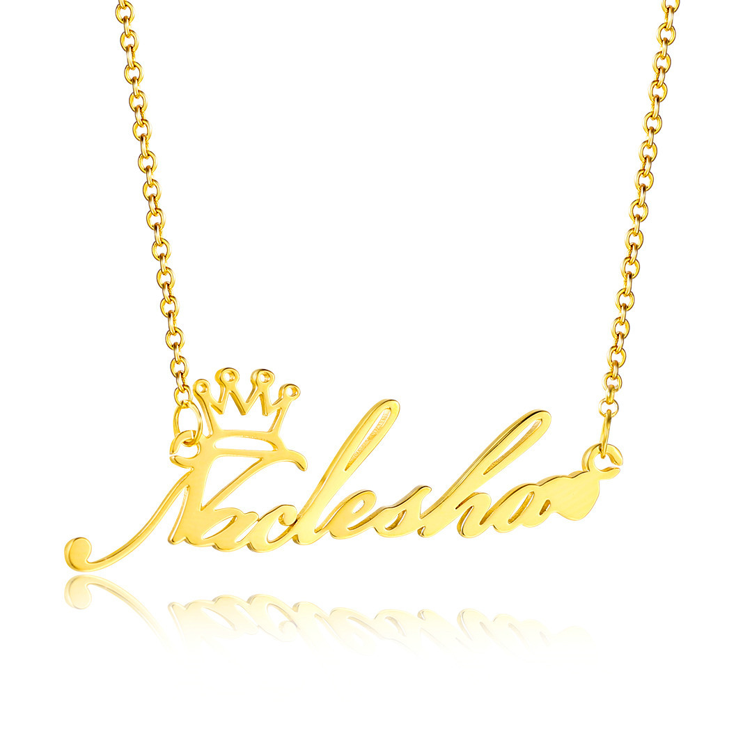 Personalised Necklace Custom 1 Name Necklace Gift For Women-Jessemade AU