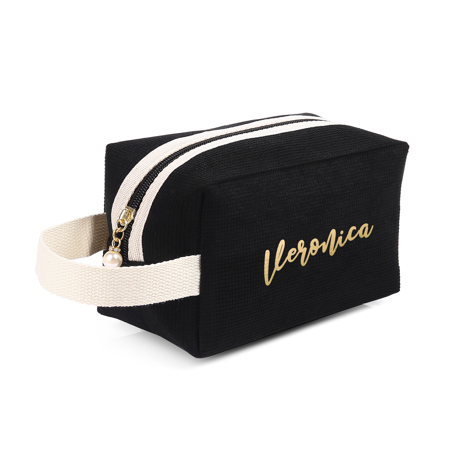 Personalised Name Cosmetic Bag Custom Makeup Bag Zipper Storage Bag Gifts for Ladies Girls-Jessemade AU