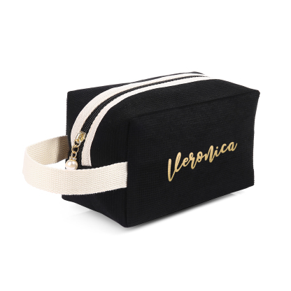 Personalised Name Cosmetic Bag Custom Makeup Bag Zipper Storage Bag Gifts for Ladies Girls-Jessemade AU