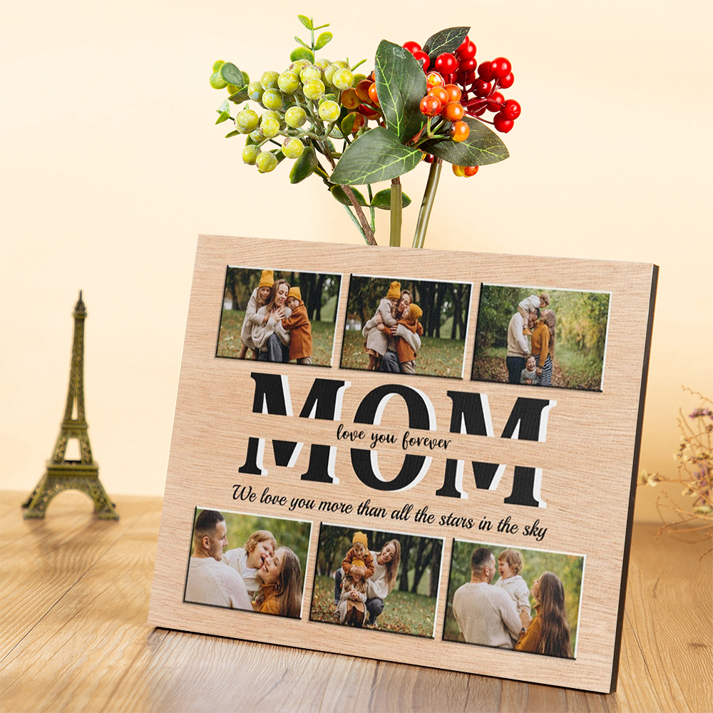 Personalised MOM Picture Board Customised Photos Keepsake Wood Signs Photo Frame Gifts For Mother-Jessemade AU