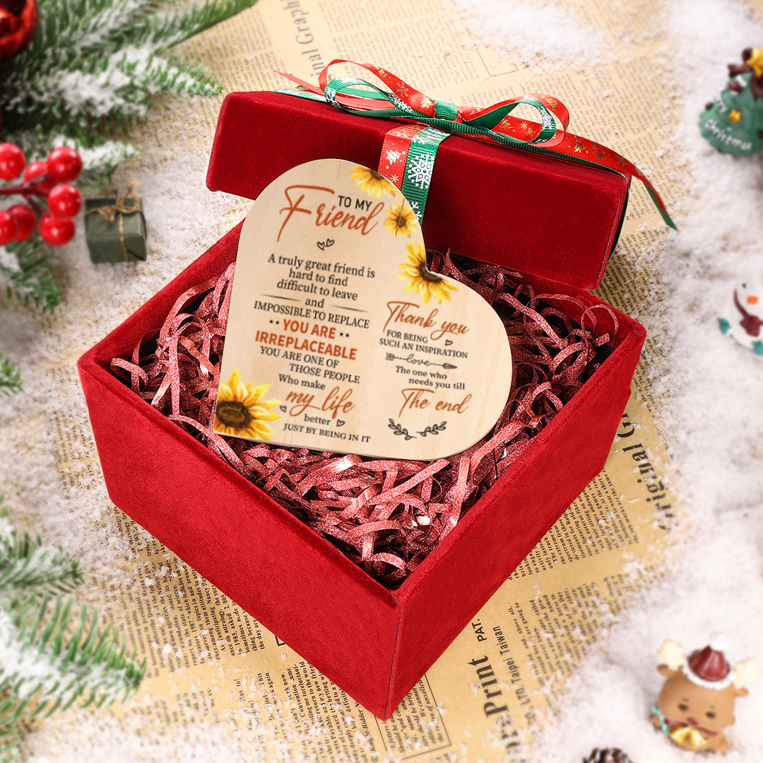 To My Friend Heart Candle Holder Thank you for being such an inspiration Wooden Candlestick-Jessemade AU