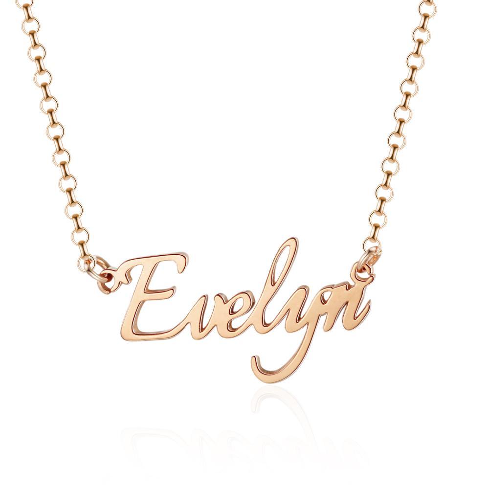 Personalised Necklace Custom 1 Name Necklace Gift For Her-Jessemade AU