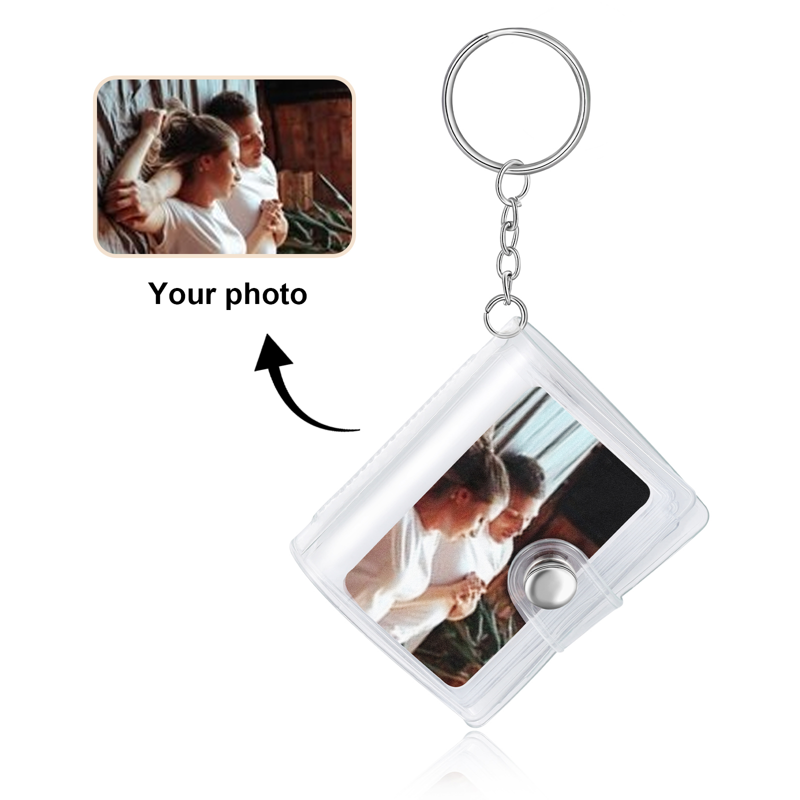 Personalised Mini Photo Album Keychain Custom 10 Photos Keychain Scrapbook  Romantic Gifts-Jessemade AU
