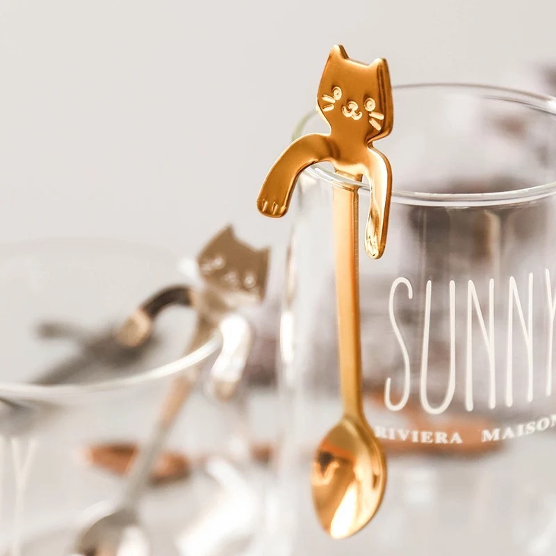 Cat Spoon Stainless Steel Spoon Cute Family Gifts-Jessemade AU