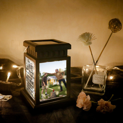 Personalised Photo Lantern Lamp Those We Love Don't Go Away Memorial Sympathy gift-Jessemade AU