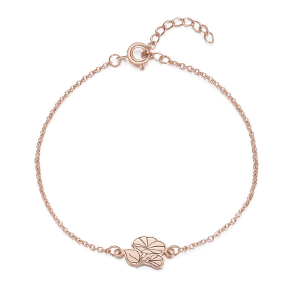 Personalised 1 Birth Flower Elegant Woman's Bracelet-Jessemade AU