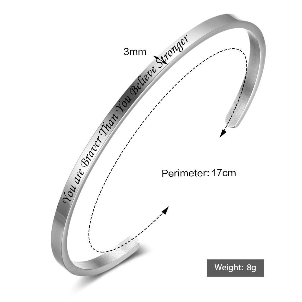 Custom Bracelet "You're My Person" Bangle Gift For Her-Jessemade AU