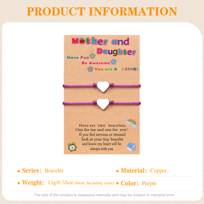 Women Bracelet Dainty Teen Heart Bracelet Back To School Adjustable Bracelet for Girls-Jessemade AU