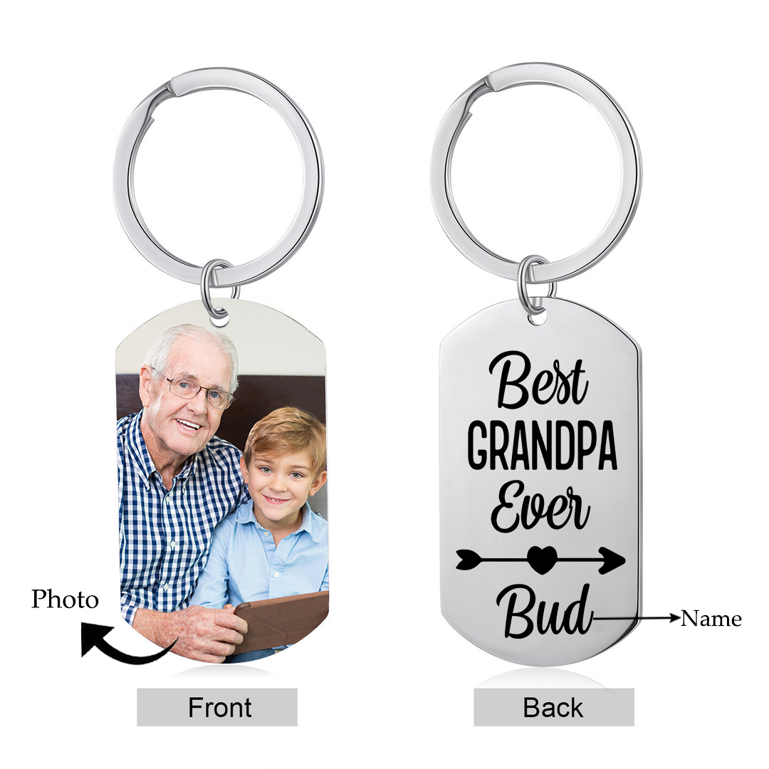 Personalised Photo and Name Keychain for Nana "Best Nana Ever" Grandparents' Day Gift-Jessemade AU