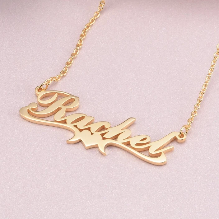 10K Gold Personalised Necklace Custom 1 Name Necklace Gift For Women-Jessemade AU