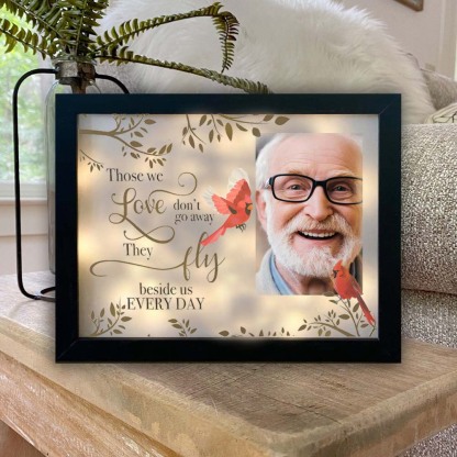 Personalised Photo Frame Lighted Shadow Box Memorial Gift "Those We Love Don't Go Away"-Jessemade AU