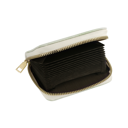 Personalised Women's Leather Wallet Custom Photo & Text Zipper Wallet Accordion Wallet Gift for Her-Jessemade AU