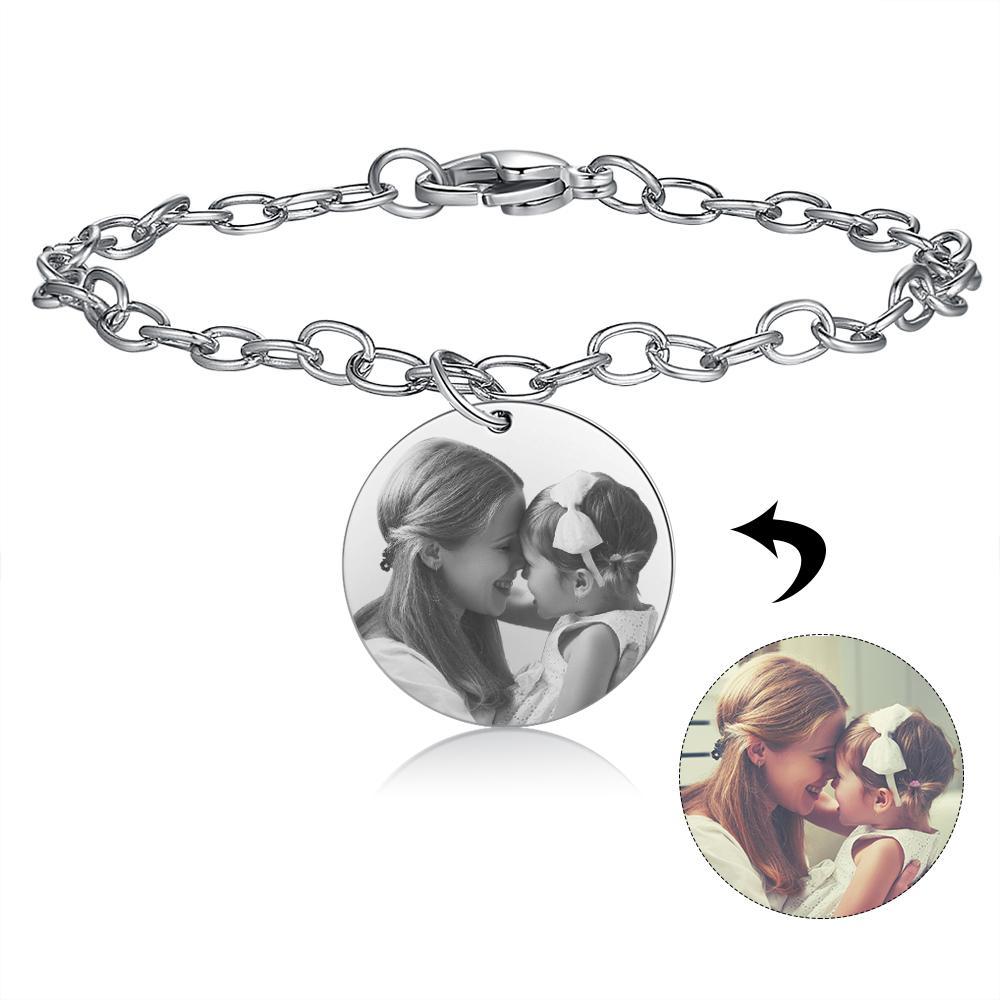 Personalised Heart Photo Locket Bracelet Custom Photo Bracelet Gifts For Her-Jessemade AU