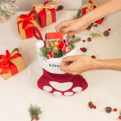 Personalised Christmas Stockings Ornaments Custom 1 Name Christmas Gifts for Family Friends-Jessemade AU