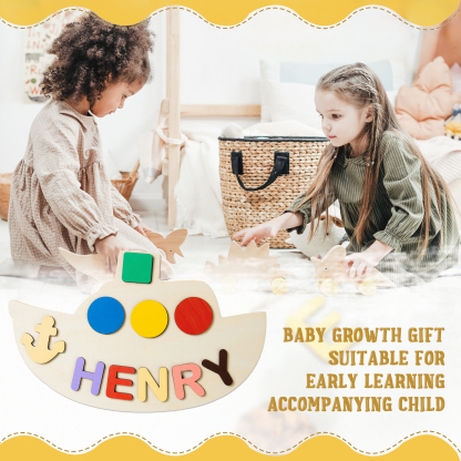 Personalised Kid's Wooden Name Alphabet Puzzle Toy for Toddlers Early Learning Child Toy-Jessemade AU