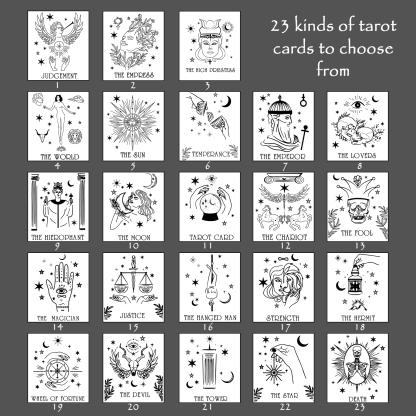 Personalised Name Necklace With Birthstone Custom Constellations Necklace For Women Engraved Tarot Cards Hip-hop Style Necklace-Jessemade AU