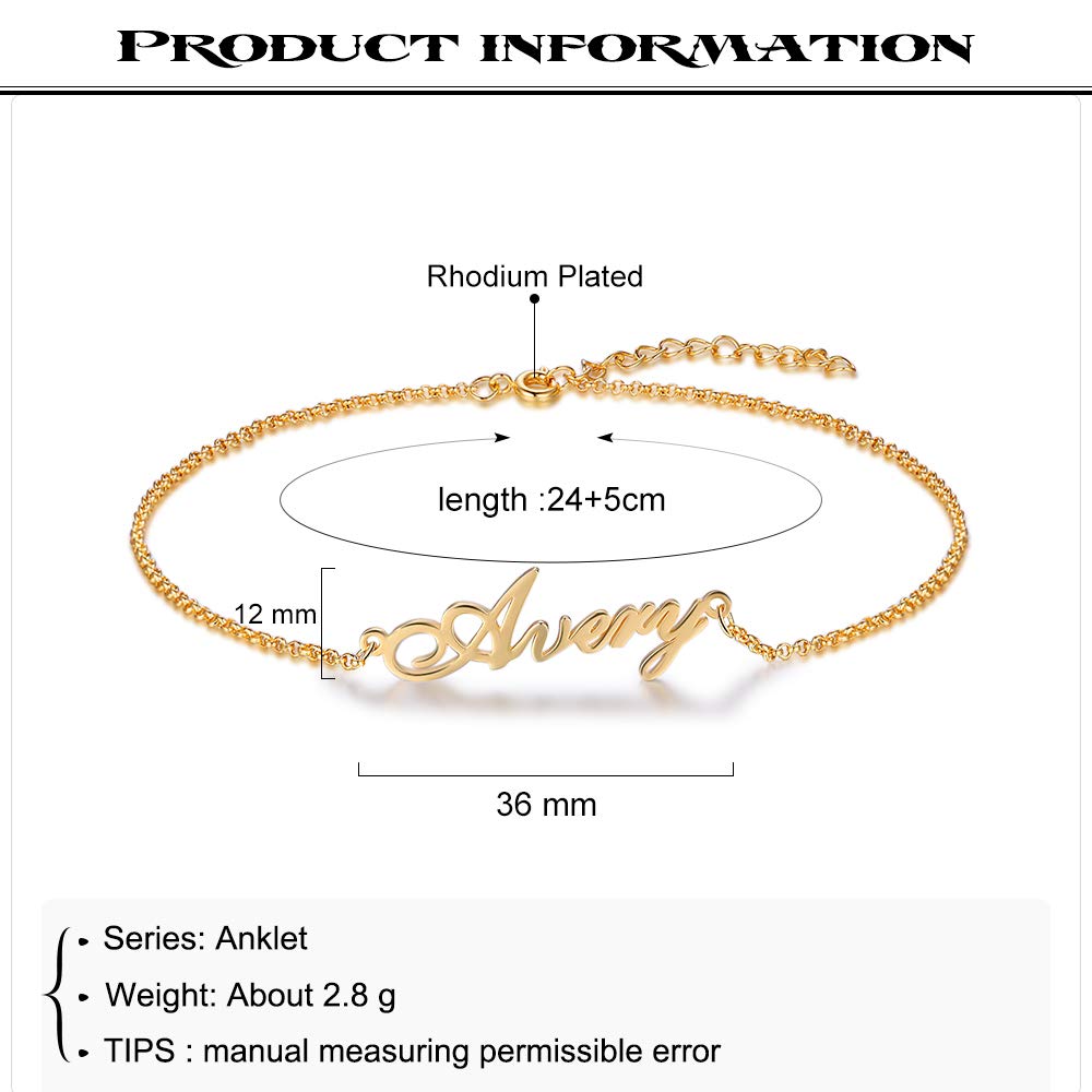 Custom Name Anklet-Jessemade AU