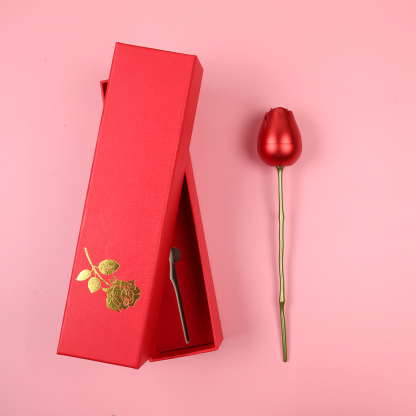 Valentine's Day Gifts 925 Sterling Silver Double Heart Dancing Necklace With Whole Rose Gift Box-Jessemade AU