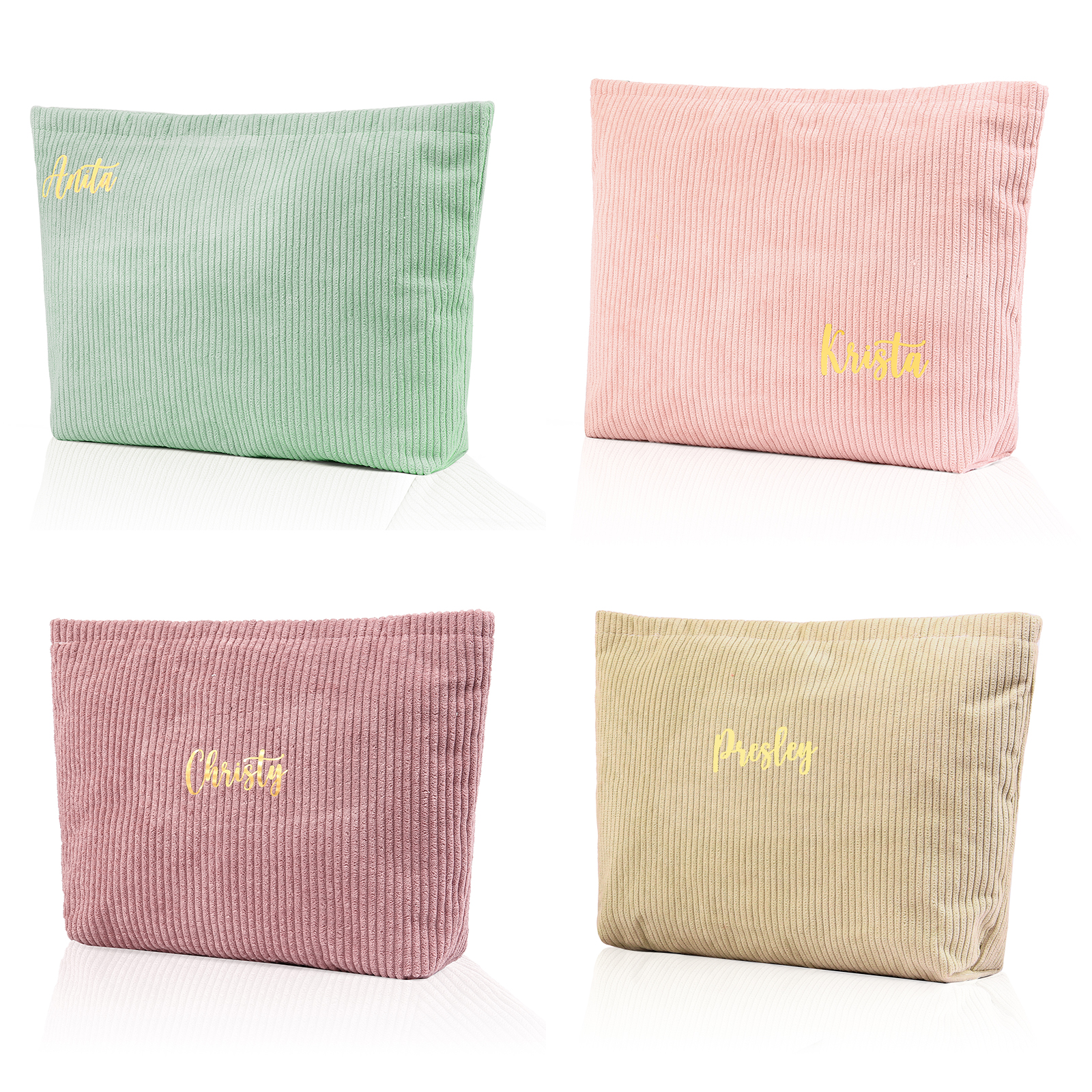 Personalised Name Multi-Functional Storage Bag Custom Zipper Makeup Bag Jewelry Storage Gifts for Her -Jessemade AU