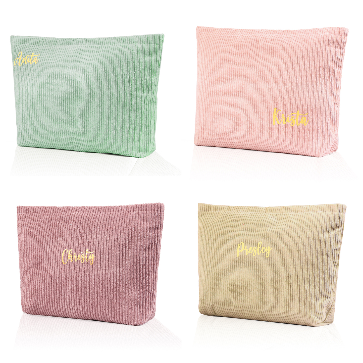 Personalised Name Multi-Functional Storage Bag Custom Zipper Makeup Bag Jewelry Storage Gifts for Her -Jessemade AU