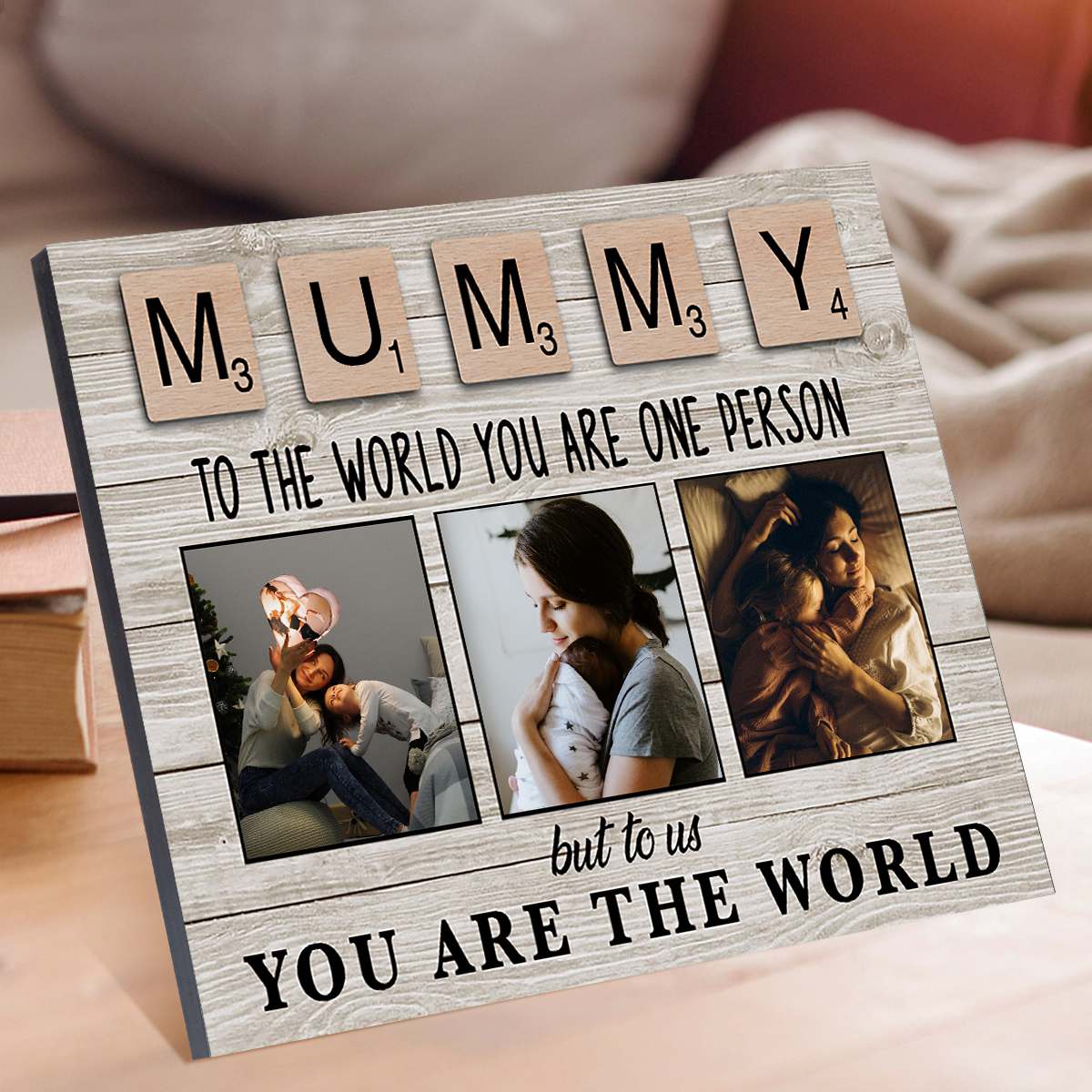 To My Mummy Personalised Picture Board Customised Photos Keepsake Wood Signs Photo Frame Gifts For Mother-Jessemade AU