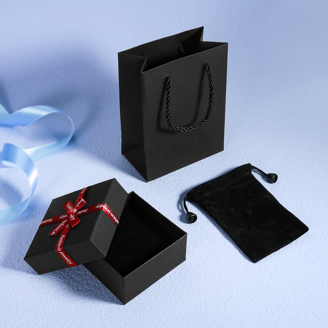 Black Bow Jewellery Box Set Gift Package-Jessemade AU