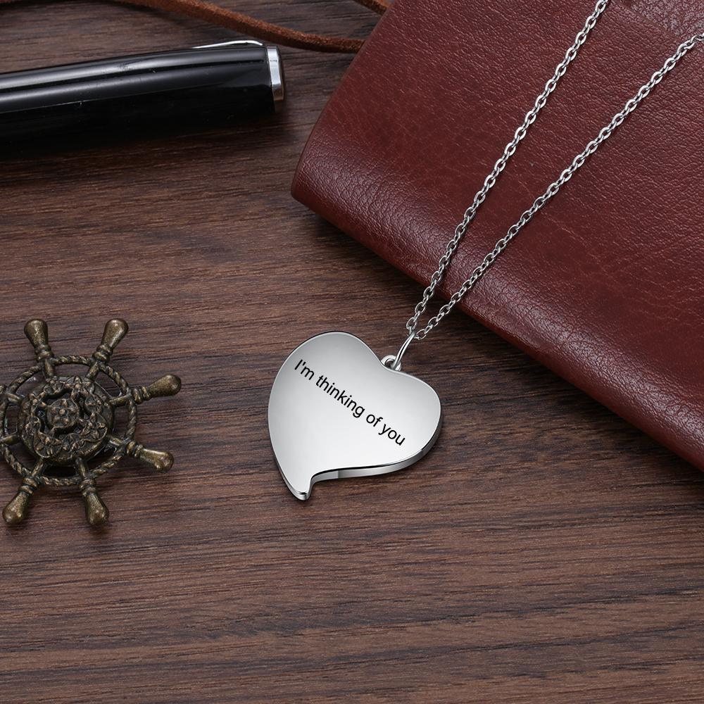 Personalised Heart Photo Necklace Custom Picture Necklace Gifts For Her-Jessemade AU
