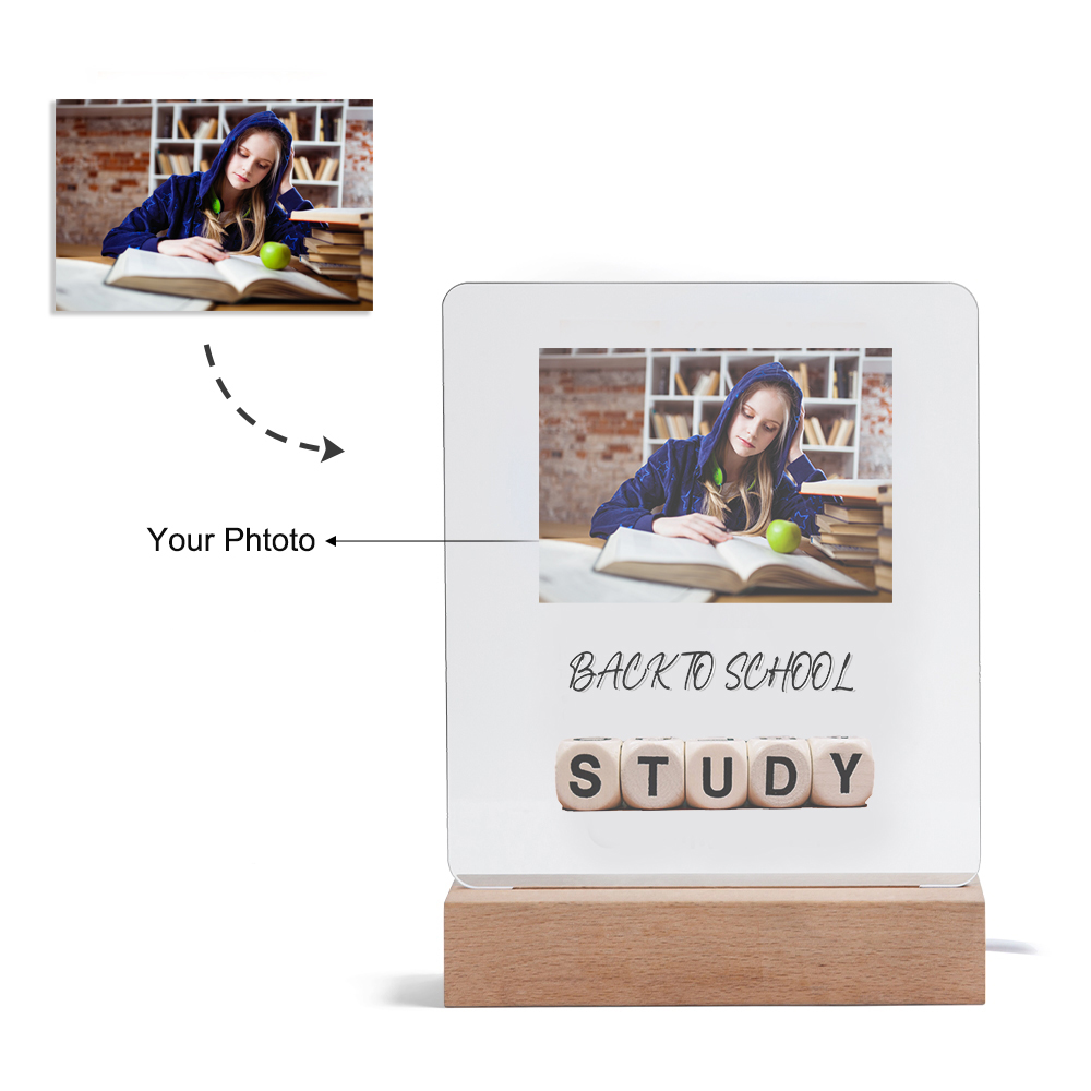 Back To School-Personalised Photo Night Light-Jessemade AU