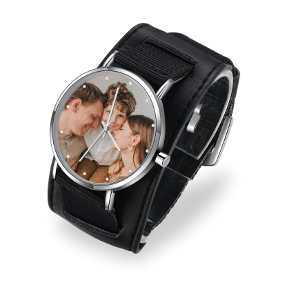 Personalised Photo Watch Custom 1 Photo Mechanical Watch Gifts for Him-Jessemade AU