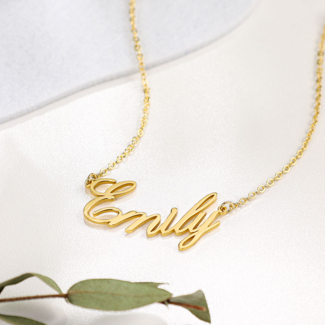 Personalised Necklace Custom 1 Name Necklace Gift For Women-Jessemade AU