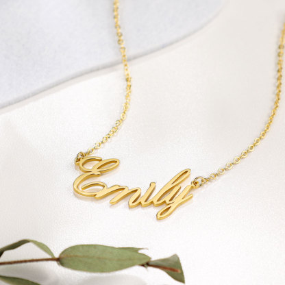 Personalised Necklace Custom 1 Name Necklace Gift For Women-Jessemade AU