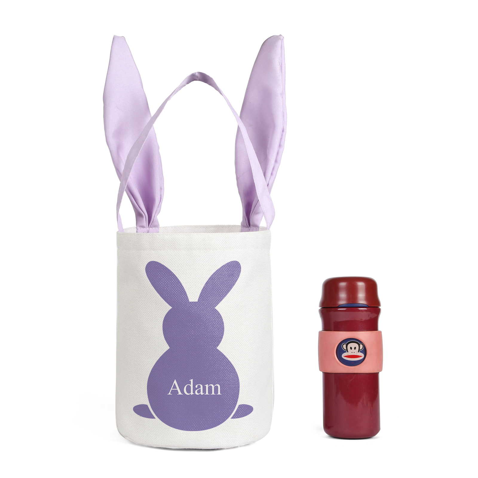 Bunny Tote Bag Personalised Name Bucket Bag Bunny Basket Easter Gifts-Jessemade AU