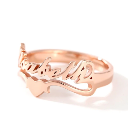 Personalised Ring Custom 1 Name Ring GIFT For Women-Jessemade AU