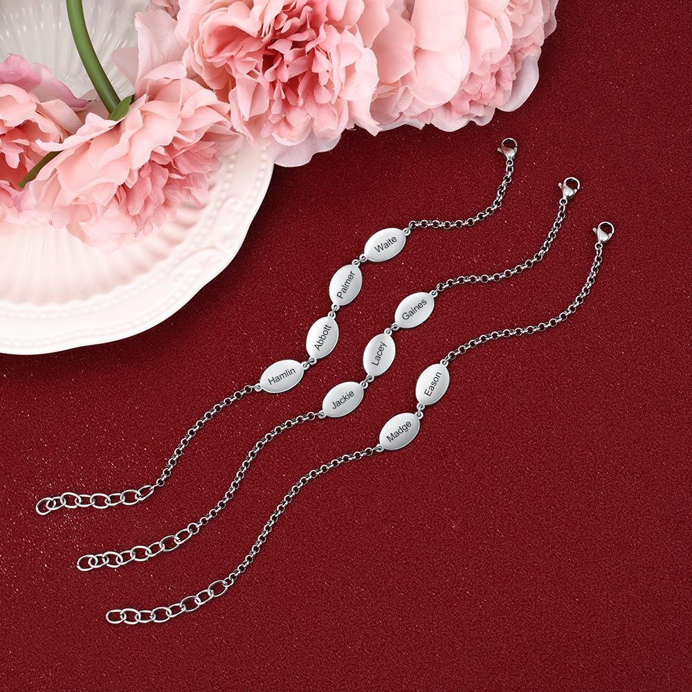 Personalised Bracelet  With 4 Names Bracelet-Jessemade AU