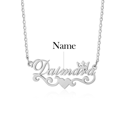 Personalised Crown Name Necklace Classic Jewelry Gift For Her-Jessemade AU