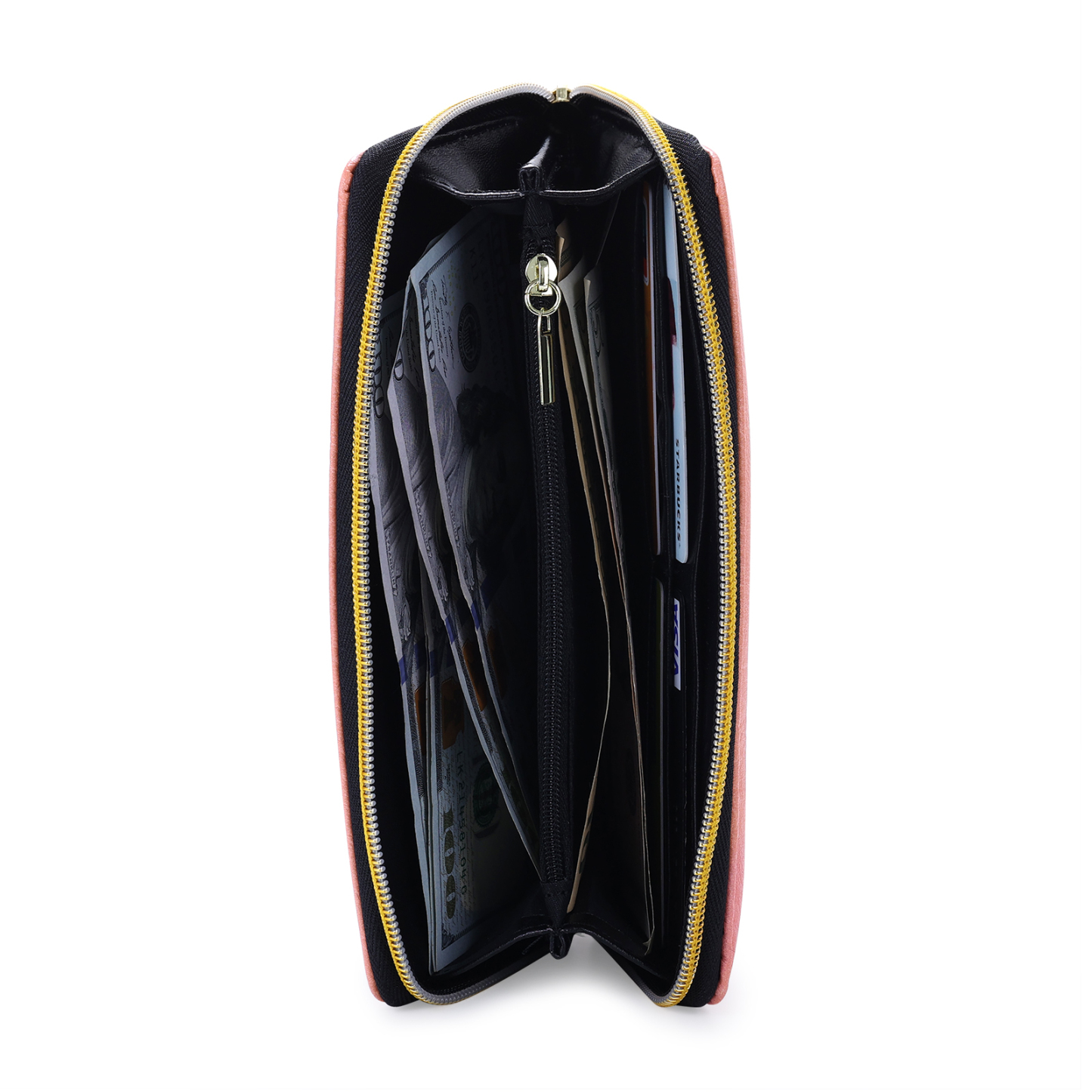 Long Purse Personalised Leather Wallet Engraved 4 Photos Zip Wallet Gifts for Her-Jessemade AU