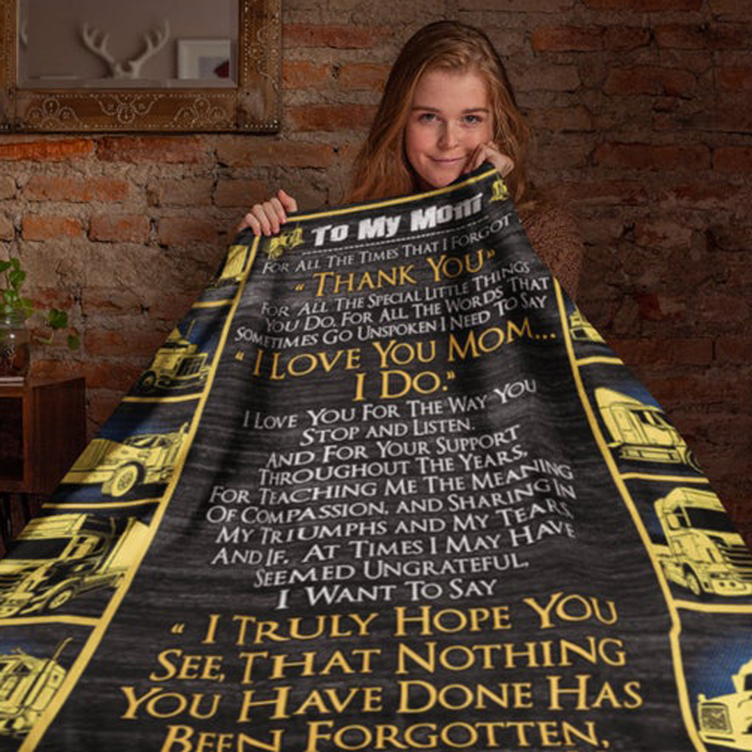 Son To Mom, Fleece Blanket-Jessemade AU