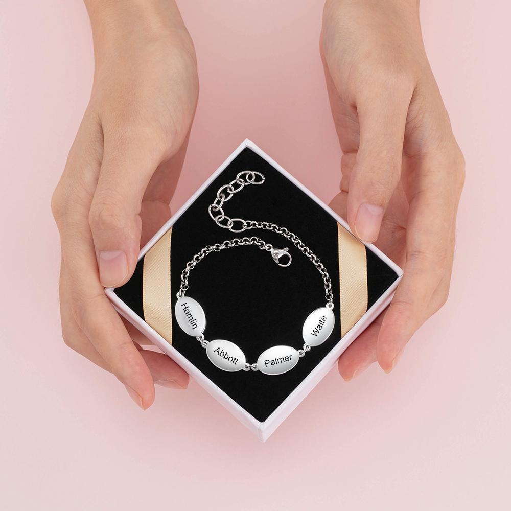 Personalised Bracelet  With 4 Names Bracelet-Jessemade AU