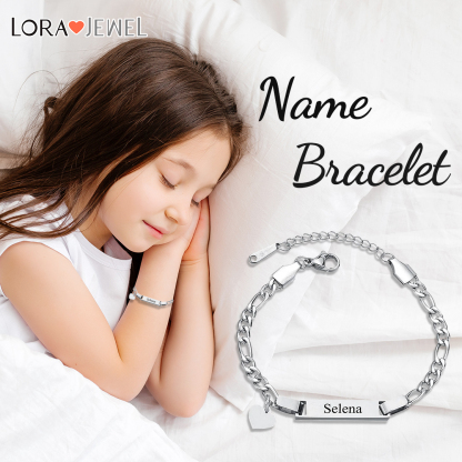 Custom Name Bracelet Personalised Love Bracelet Cuban Chain Bracelet Love Gifts-Jessemade AU