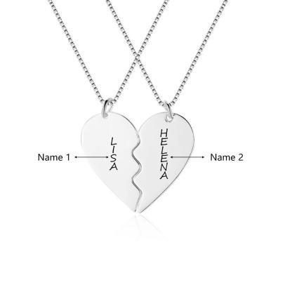 Heart Necklace Couple Necklace-Jessemade AU