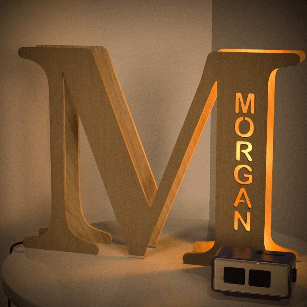 Personalised Name Letter Light J~R 19/29CM-Jessemade AU