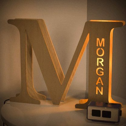 Personalised Name Letter Light J~R 19/29CM-Jessemade AU