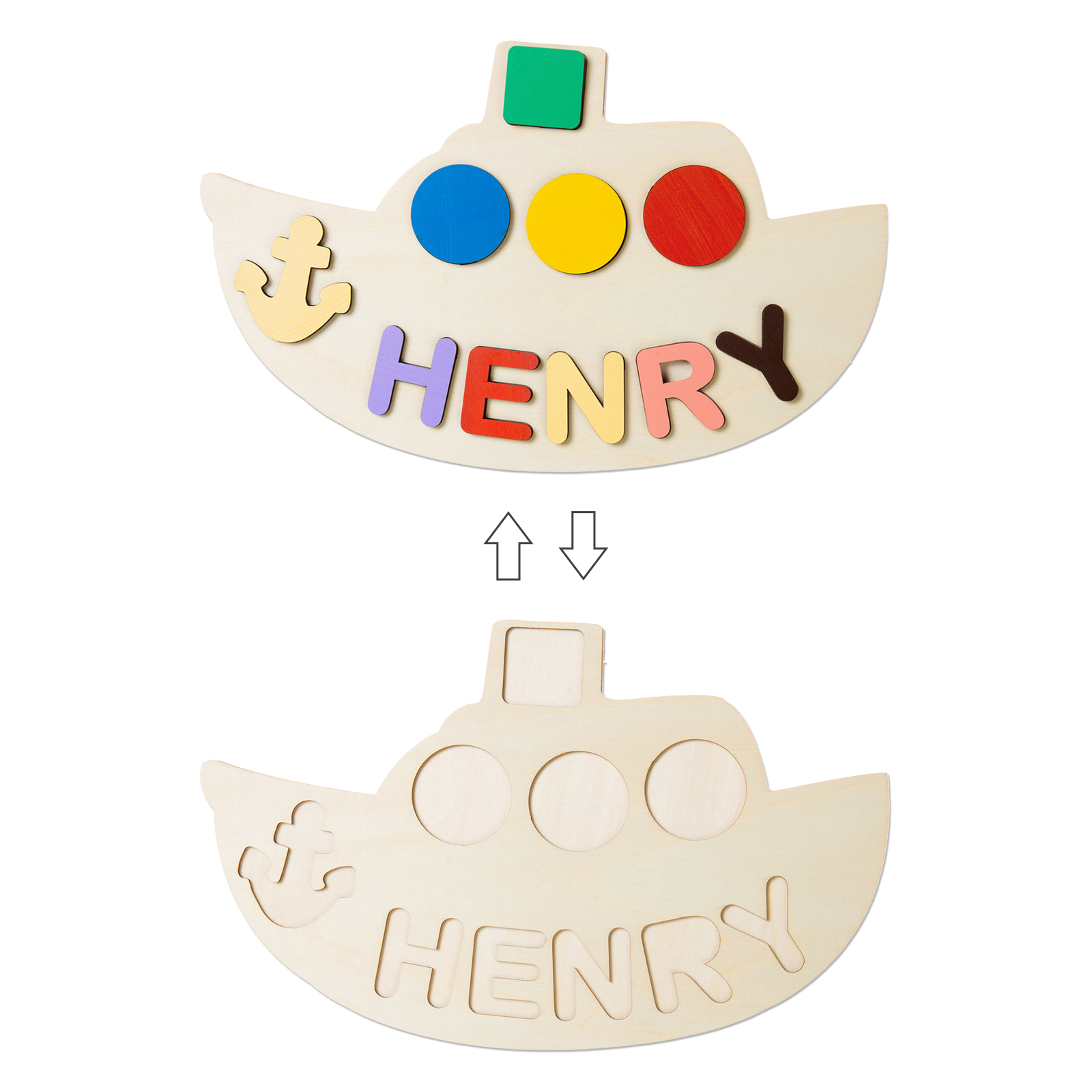 Personalised Kid's Wooden Name Alphabet Puzzle Toy for Toddlers Early Learning Child Toy-Jessemade AU