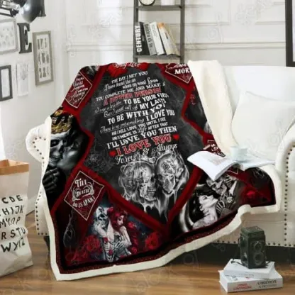 You Complete Me And Make Me A Better Person, Flannel Blanket Gifts For Husband-Jessemade AU