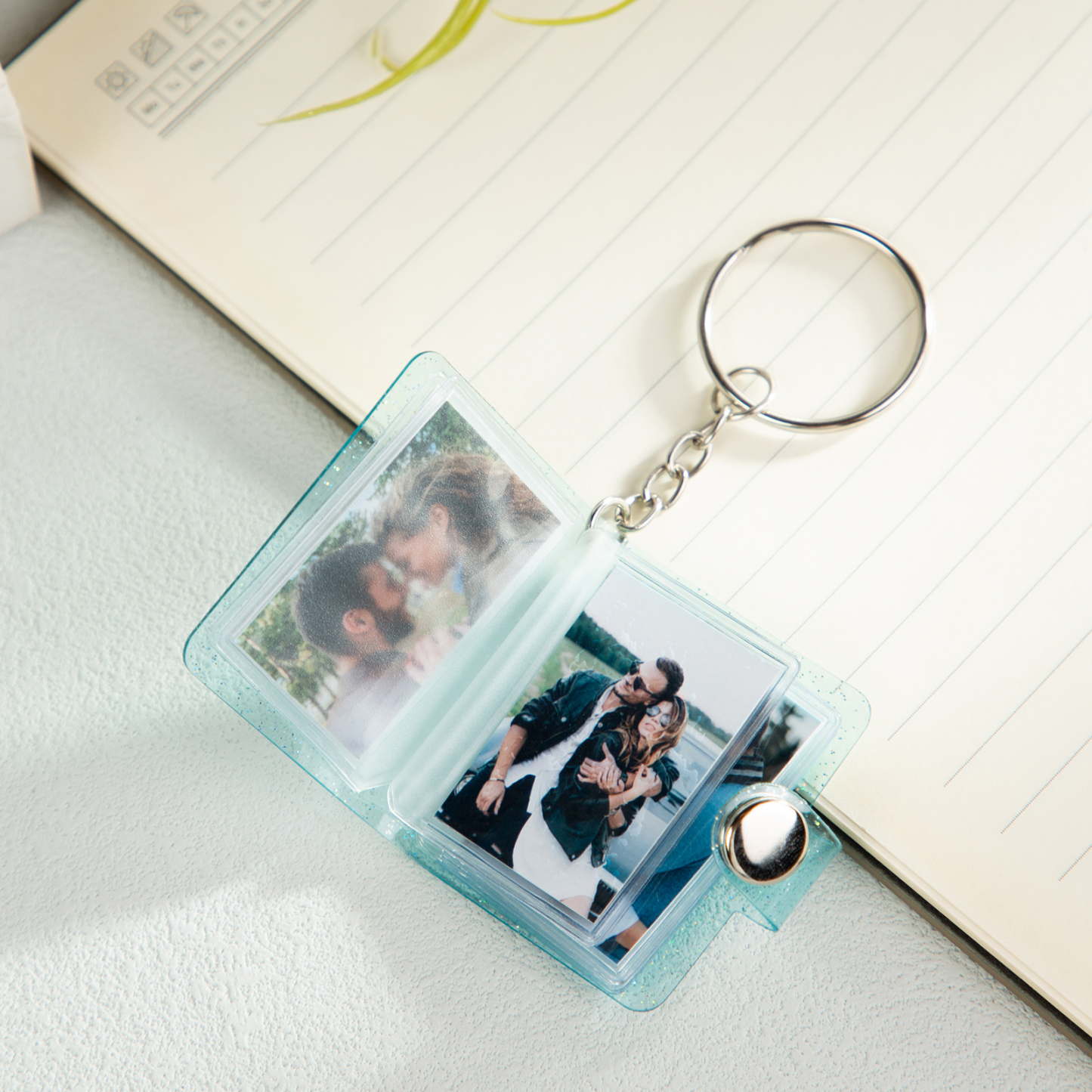 Personalised Mini Photo Album Keychain Custom 16 Photos Keychain Scrapbook  Romantic Gifts-Jessemade AU